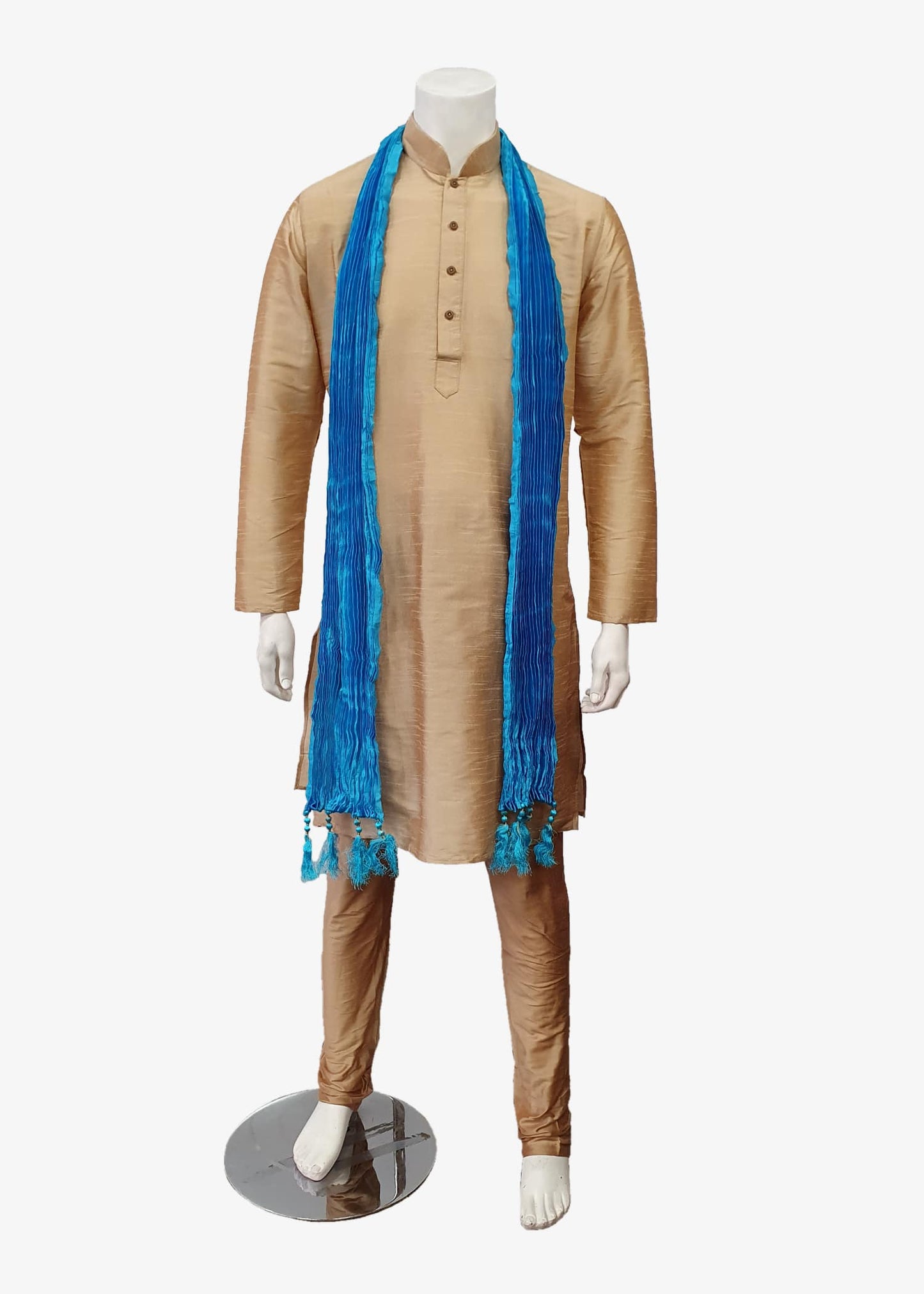 Mens Crushed Silk Scarf
