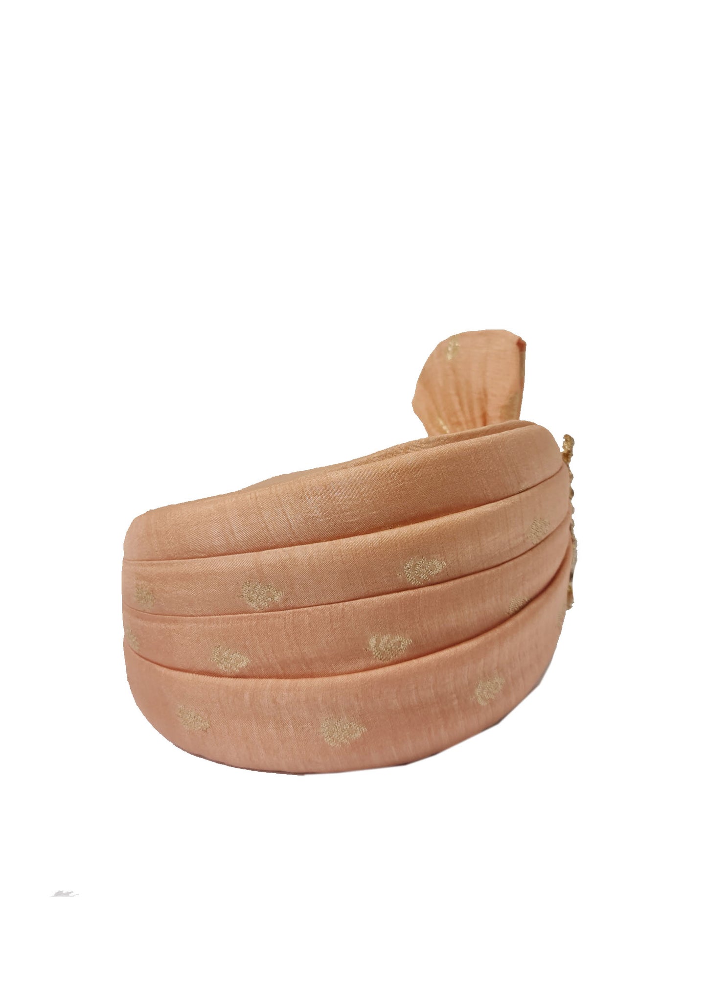 Light Peach Rawsilk Mens Safa