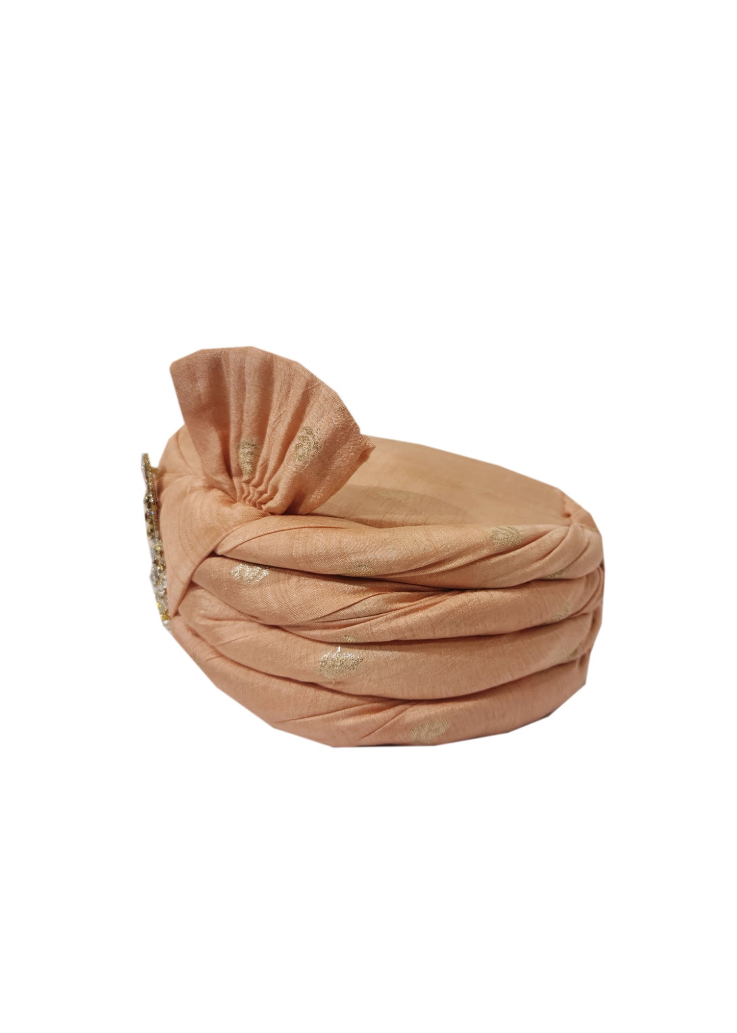 Light Peach Rawsilk Mens Safa