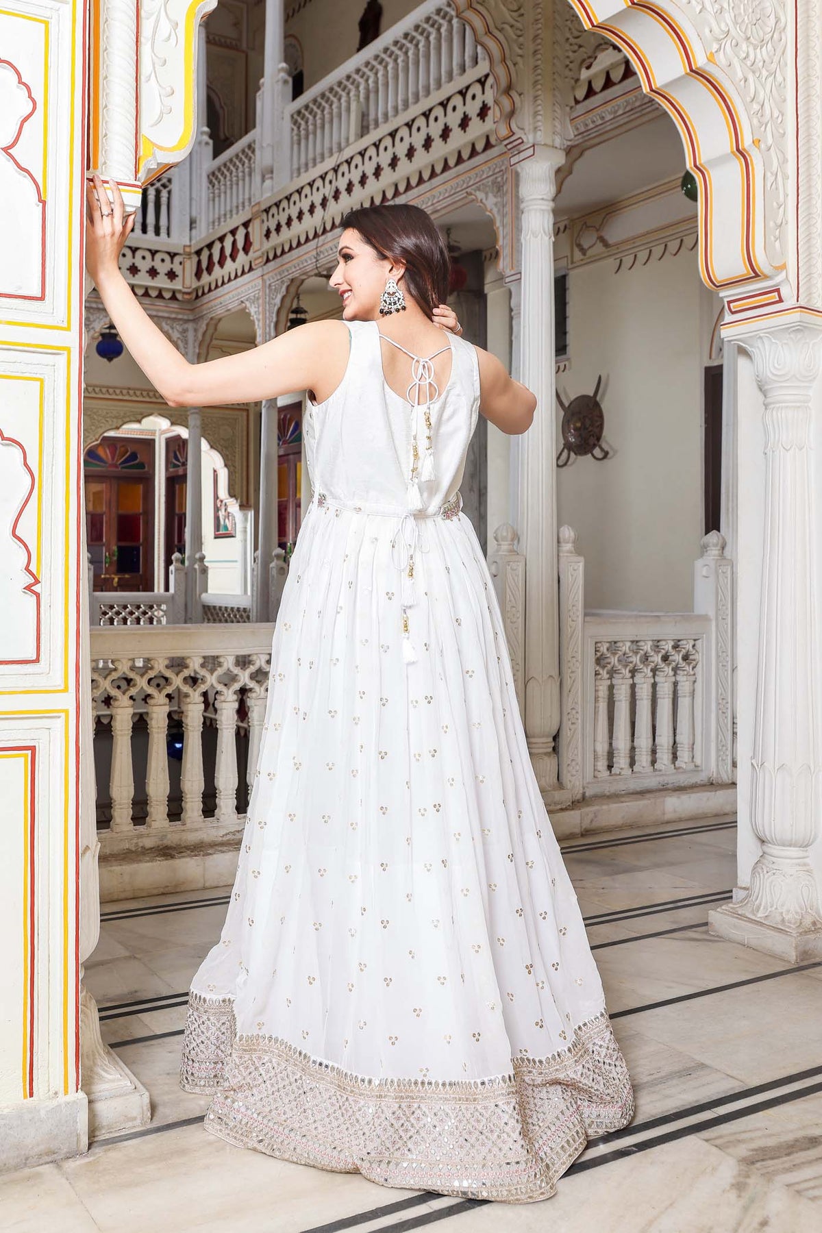 Plain white frock suit hotsell