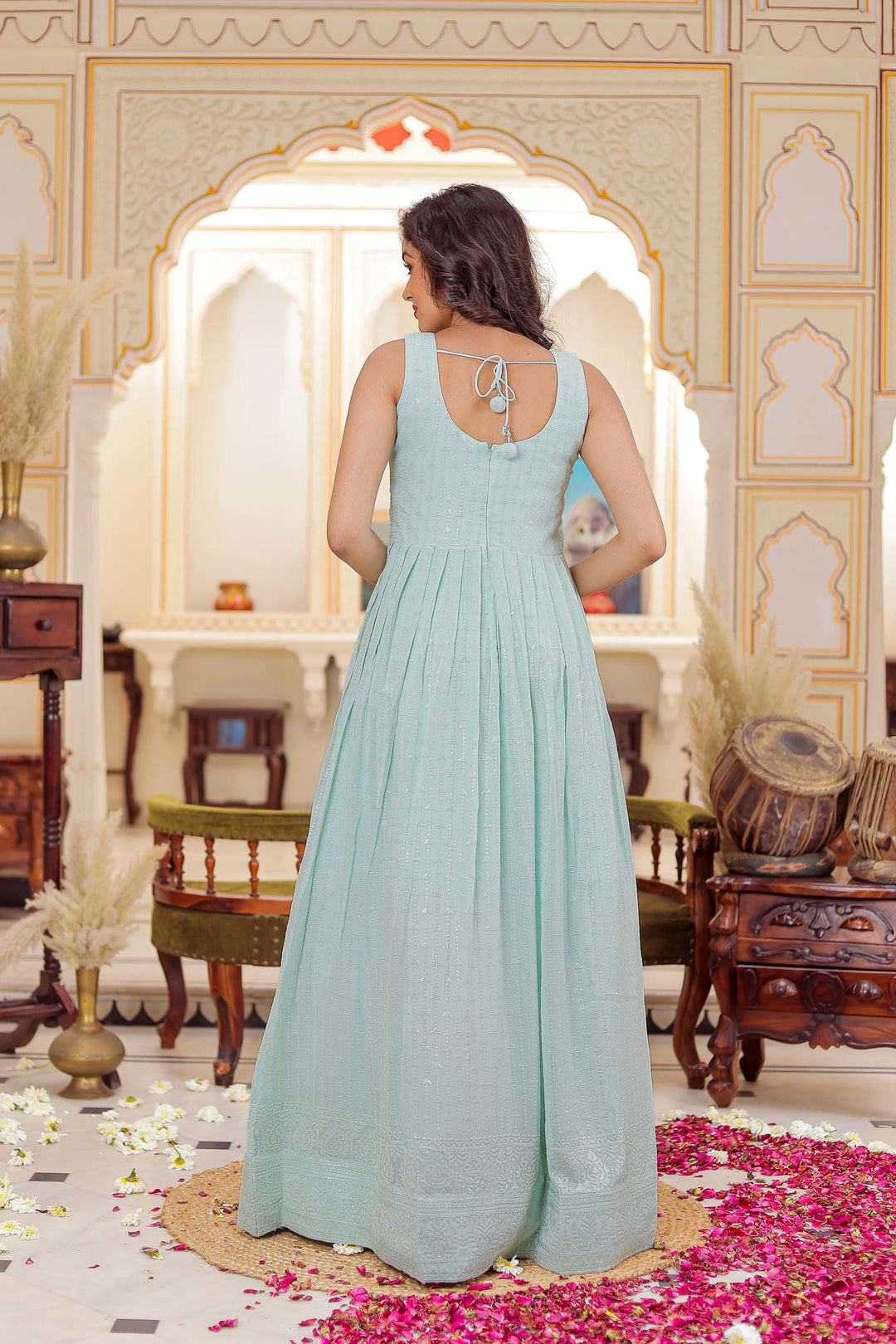 Sea Green Anarkali Suit | Ladlee Direct Sea Green Anarkali Suit | Ladlee Direct
