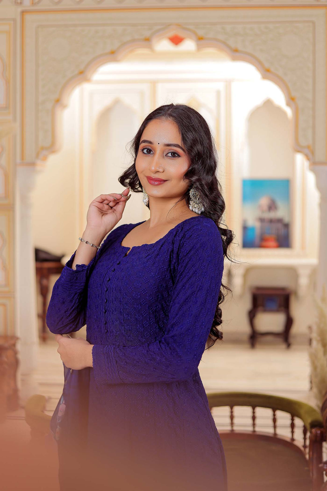 Navy Blue Anarkali Suit | Ladlee Direct Navy Blue Anarkali Suit | Ladlee Direct