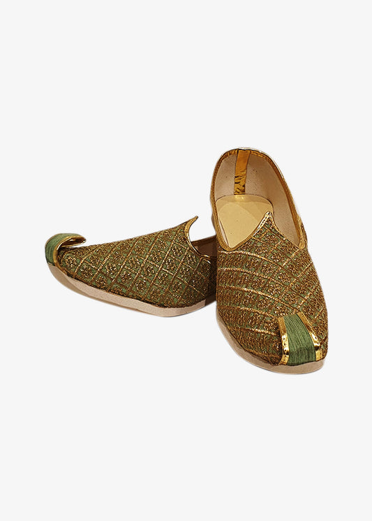 Mint Green Raw Silk Mens Mojdi