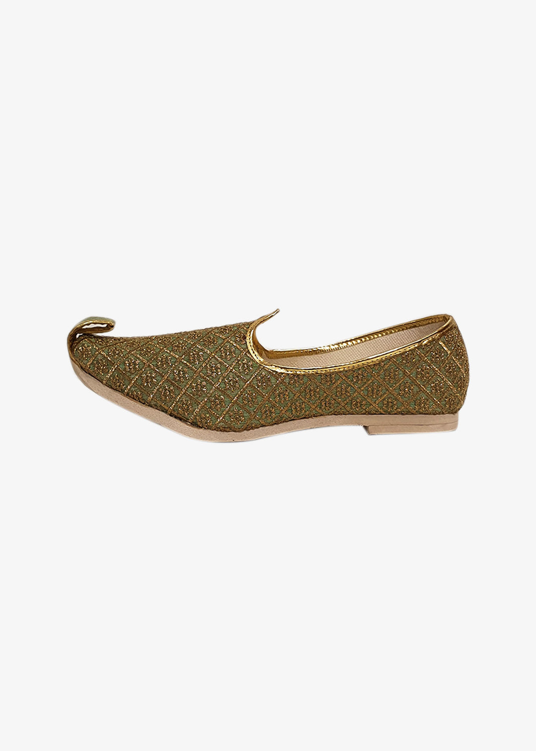 Mint Green Raw Silk Mens Mojdi