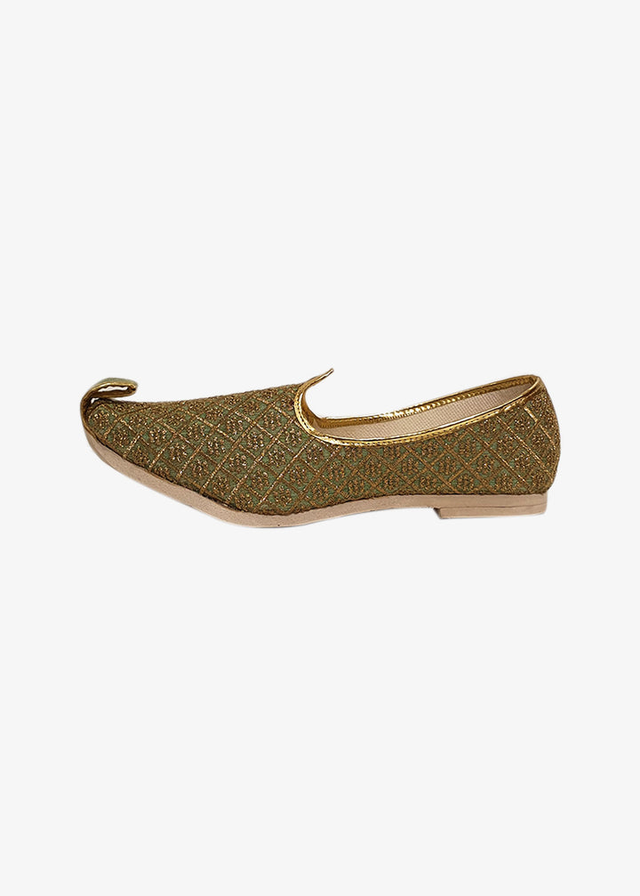 Mint Green Raw Silk Mens Mojdi